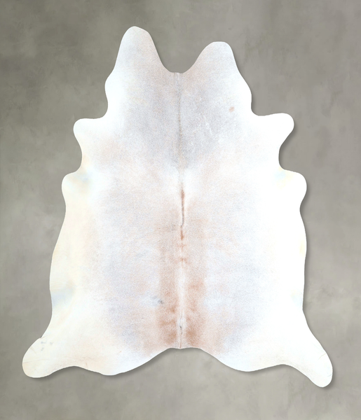 Grey with Beige Cowhide Rug #A48434