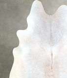 Grey with Beige Cowhide Rug #A48434