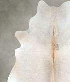 Grey with Beige Cowhide Rug #A48449