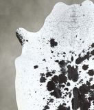 Salt and Pepper Black Cowhide Rug #A48475