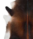 Brown with Red Cowhide Rug #A4848