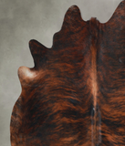 Dark Brindle Cowhide Rug #A48489