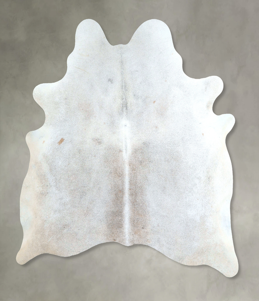 Grey with Beige Cowhide Rug #A48497