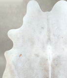 Grey with Beige Cowhide Rug #A48497
