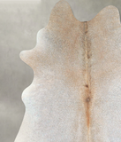 Grey with Beige Cowhide Rug #A48500