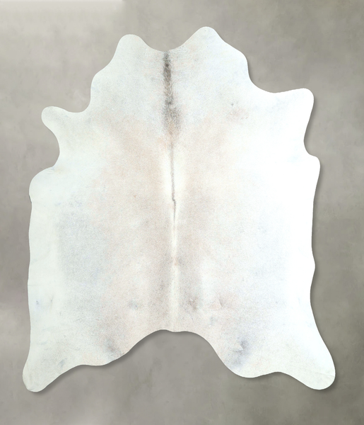 Grey with Beige Cowhide Rug #A48508