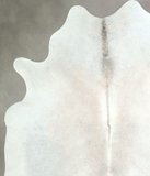 Grey with Beige Cowhide Rug #A48508
