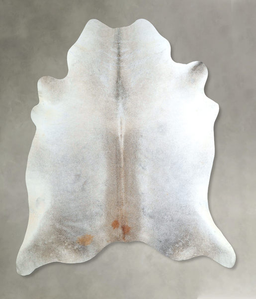Grey with Beige Cowhide Rug #A48511