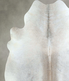 Grey with Beige Cowhide Rug #A48511