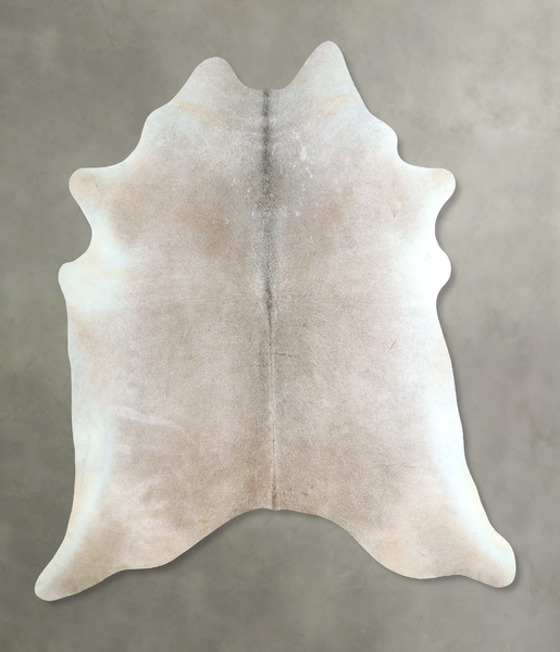 Grey with Beige Cowhide Rug #A48517