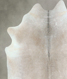 Grey with Beige Cowhide Rug #A48517