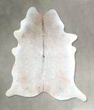 Grey with Beige Cowhide Rug #A48520