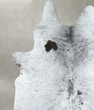 Salt and Pepper Black Cowhide Rug #A48559