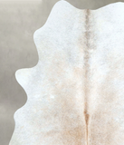 Grey with Beige Cowhide Rug #A48561