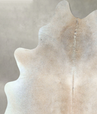 Grey with Beige Cowhide Rug #A48562