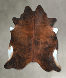 Dark Brindle Cowhide Rug #A48613