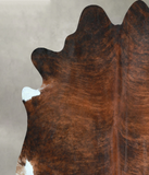 Dark Brindle Cowhide Rug #A48613