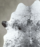 Salt and Pepper Black Cowhide Rug #A48688