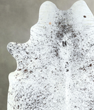 Salt and Pepper Black Cowhide Rug #A48705