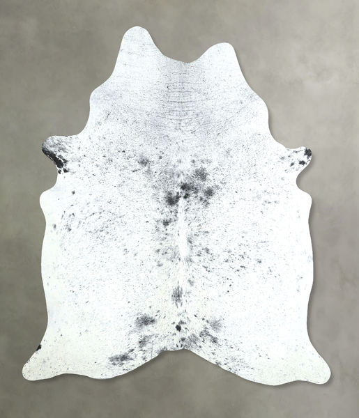 Salt and Pepper Black Cowhide Rug #A48721