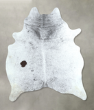 Salt and Pepper Black Cowhide Rug #A48725