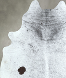 Salt and Pepper Black Cowhide Rug #A48725