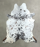 Salt and Pepper Black Cowhide Rug #A48750