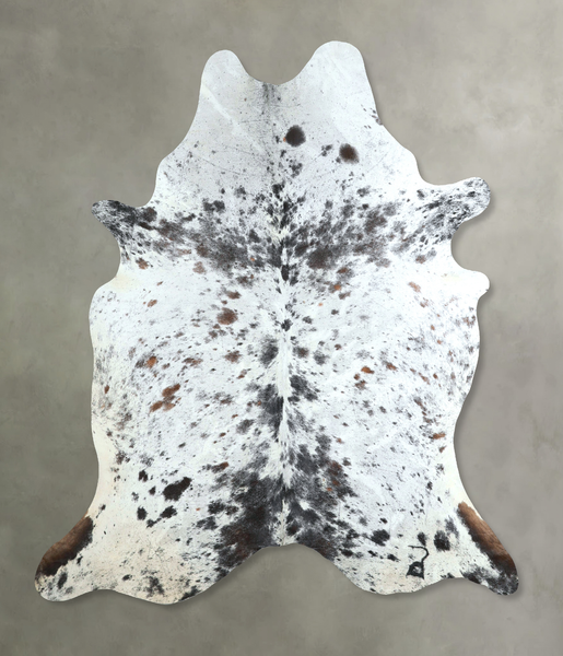 Salt and Pepper Black Cowhide Rug #A48750