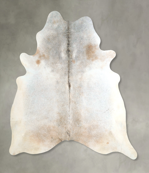 Grey with Beige Cowhide Rug #A48763
