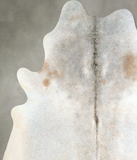 Grey with Beige Cowhide Rug #A48763