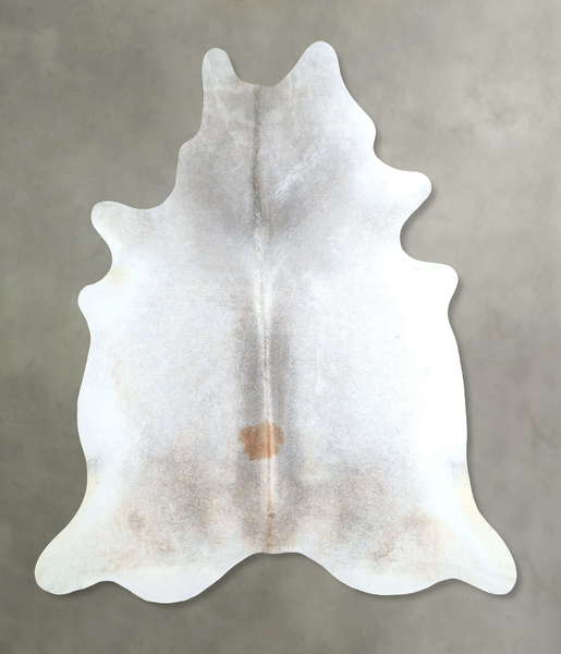 Grey with Beige Cowhide Rug #A48779