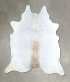 Grey with Beige Cowhide Rug #A48787