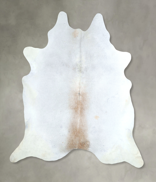 Grey with Beige Cowhide Rug #A48787
