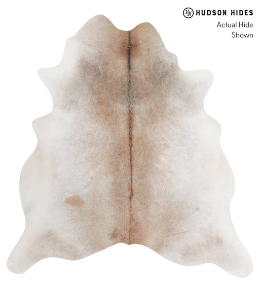 Grey with Beige Cowhide Rug #A4879