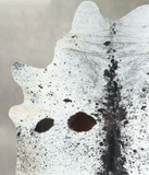 Salt and Pepper Black Cowhide Rug #A48847
