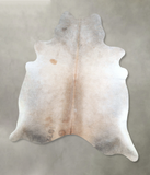 Grey with Beige Cowhide Rug #A48860