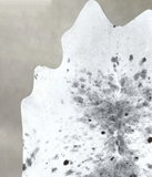 Salt and Pepper Black Cowhide Rug #A48867