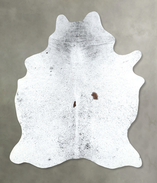 Salt and Pepper Black Cowhide Rug #A48878