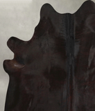 Solid Black Cowhide Rug #A48950