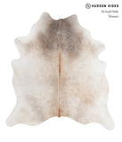 Grey with Beige Cowhide Rug #A4965