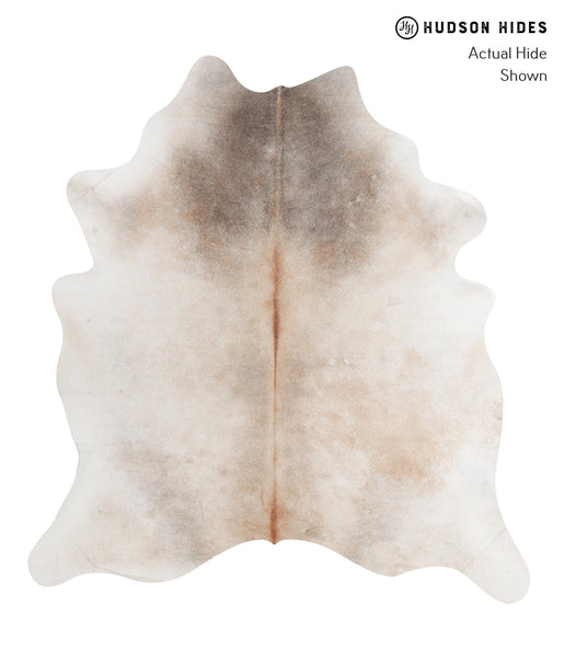 Grey with Beige Cowhide Rug #A4965