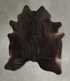 Solid Black Cowhide Rug #A49693