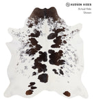Chocolate and White Cowhide Rug #A5000