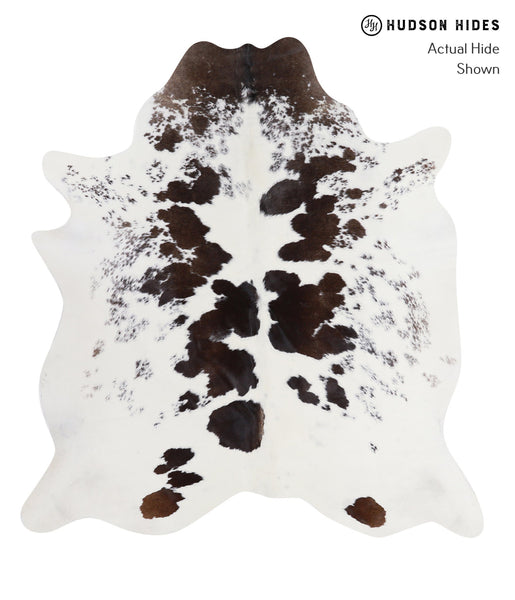 Chocolate and White Cowhide Rug #A5000
