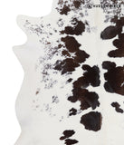 Chocolate and White Cowhide Rug #A5000