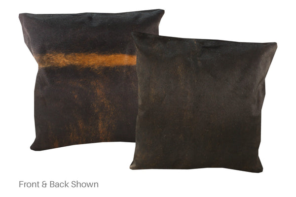 Dark Brindle Cowhide Pillow #A50036