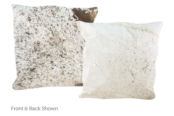 Salt and Pepper Black Cowhide Pillow #A50082