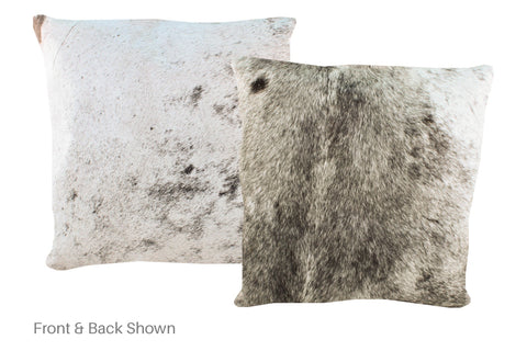Salt and Pepper Black Cowhide Pillow #A50102
