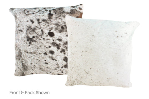 Salt and Pepper Black Cowhide Pillow #A50137