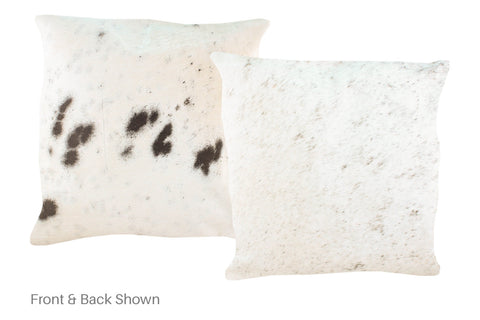 Salt and Pepper Black Cowhide Pillow #A50139